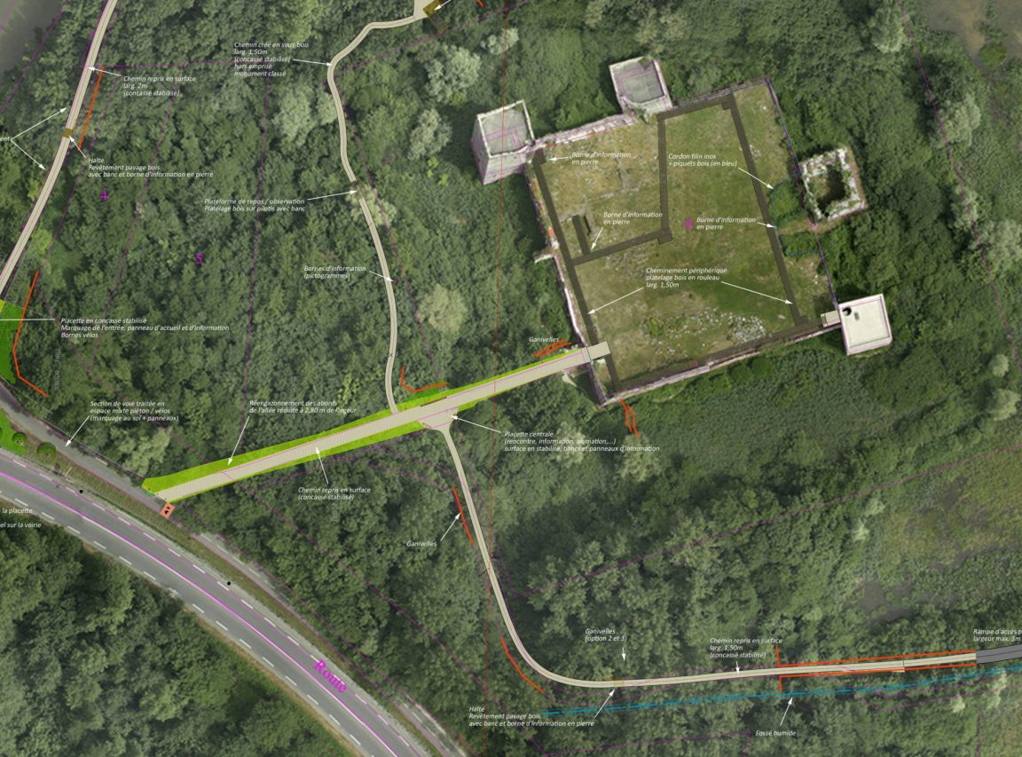 Maitrise d’œuvre aux abords du site de Thomas II au Bourget-du-Lac