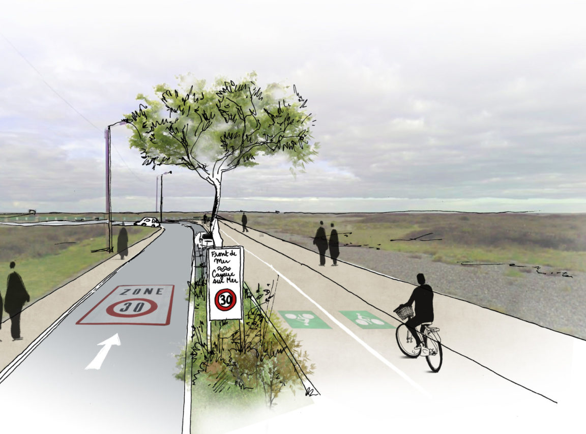 Plan de circulation et de stationnement sur le front de mer