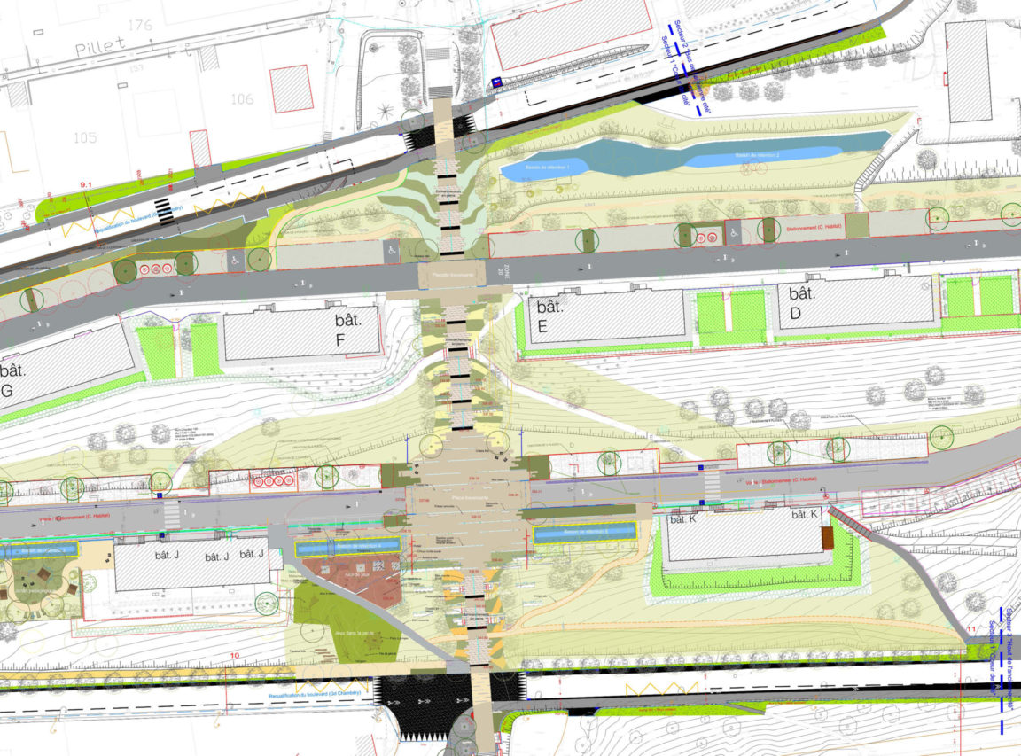 Maitrise d’œuvre des espaces publics de Bellevue « Cœur de cité »