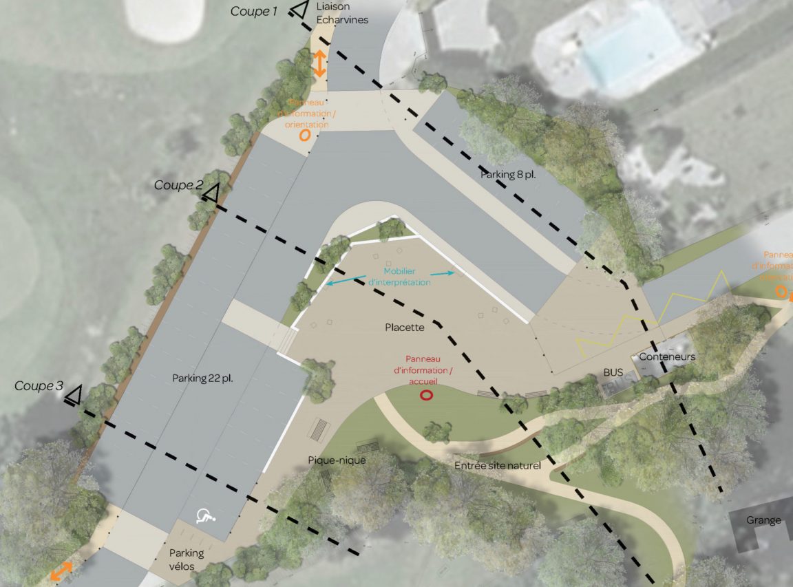 Réaménagement de l’entrée de la réserve naturelle du Roc de Chère