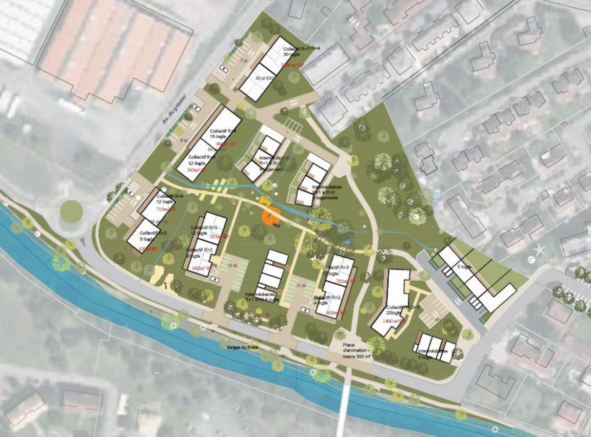 Étude de composition urbaine pour l’écoquartier Bayard