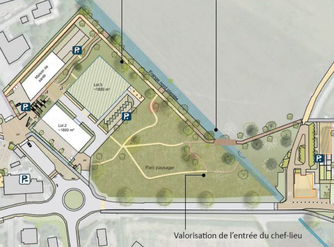 Étude pour l’aménagement de l’entrée du chef-lieu