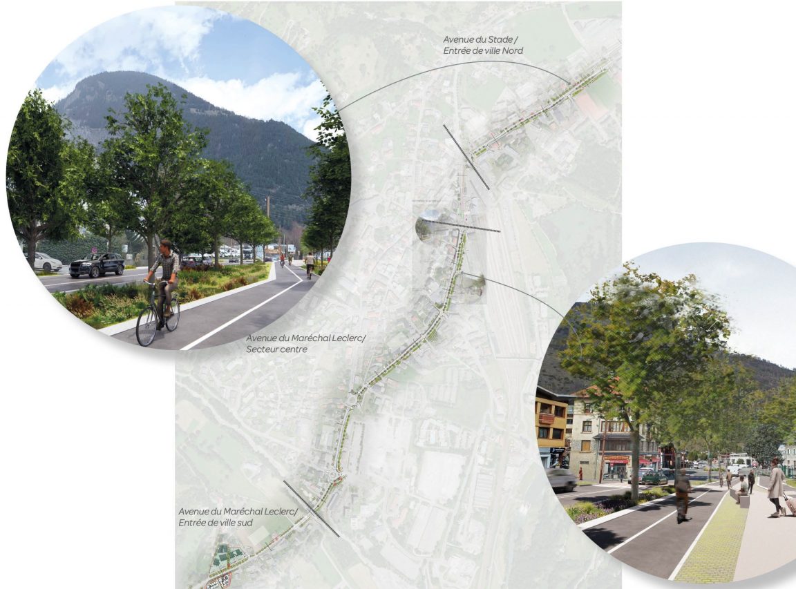 Réaménagement de la traversée de Bourg-Saint-Maurice (73)